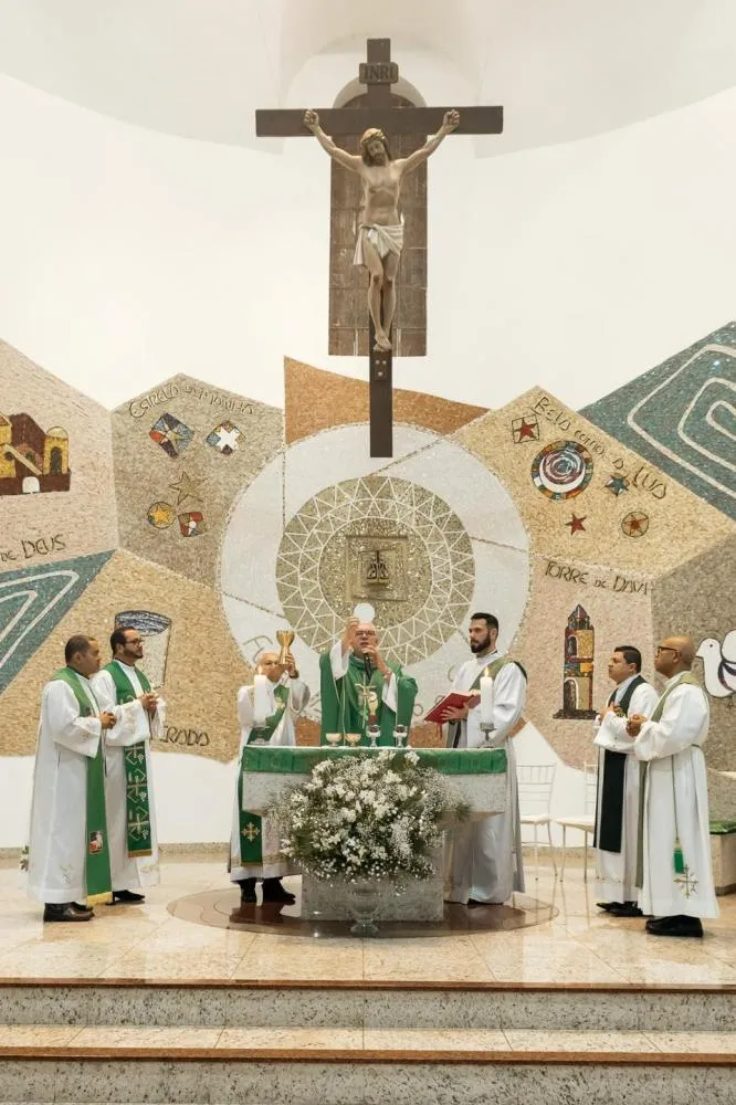 Missa de posse do novo pároco, Pe. Vagne
