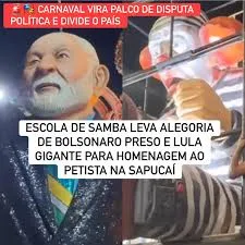 Do Samba ao Supremo? Homenagem a Lula na Sapucaí vira batalha jurídica e esquenta clima eleitoral