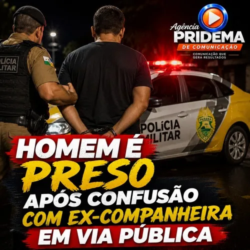 Homem é preso após ocorrência de violência doméstica em Cornélio Procópio